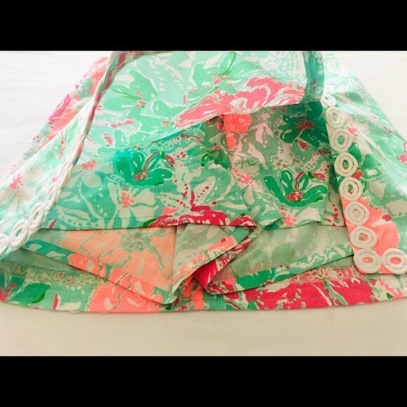 Lilly Pulitzer Floral Skort in Pink and Green - Picture 4 of 8
